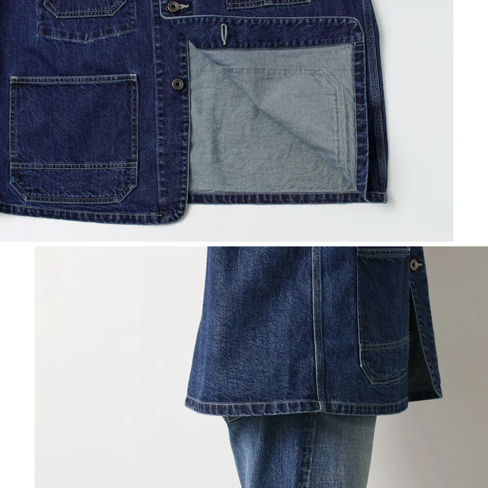 ORDINARY FITS Jackets^/ Denim Coverall Jacket Used indigo