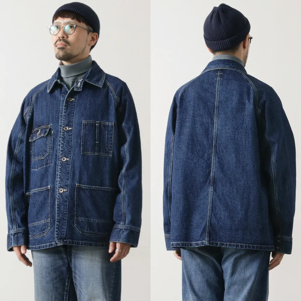 ORDINARY FITS Jackets^/ Denim Coverall Jacket Used indigo