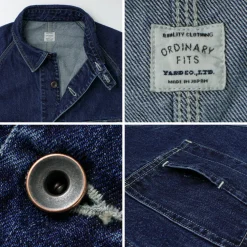 ORDINARY FITS Jackets^/ Denim Coverall Jacket Used indigo