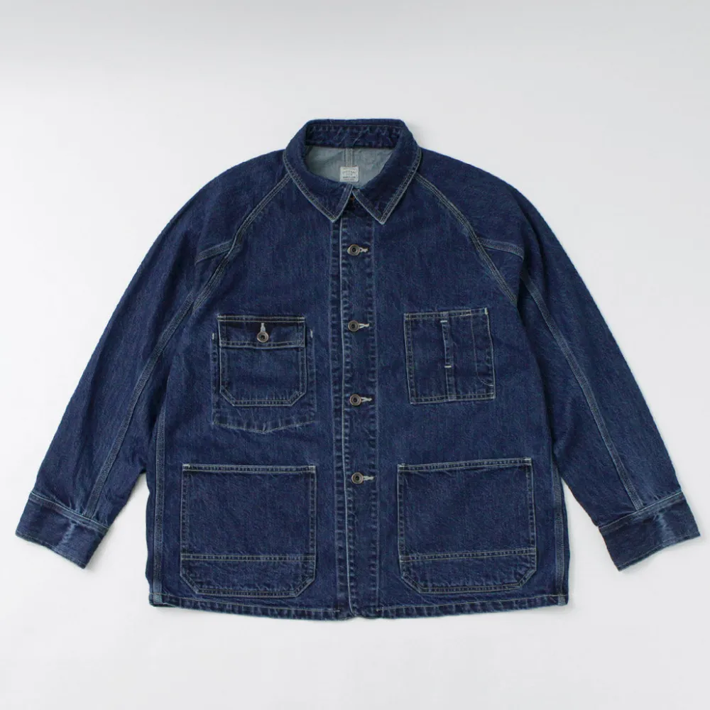 ORDINARY FITS Jackets^/ Denim Coverall Jacket Used indigo