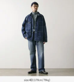 ORDINARY FITS Jackets^/ Denim Coverall Jacket Used indigo