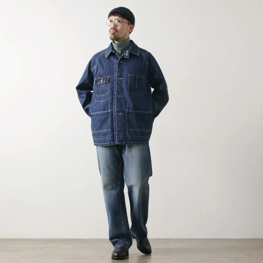 ORDINARY FITS Jackets^/ Denim Coverall Jacket Used indigo