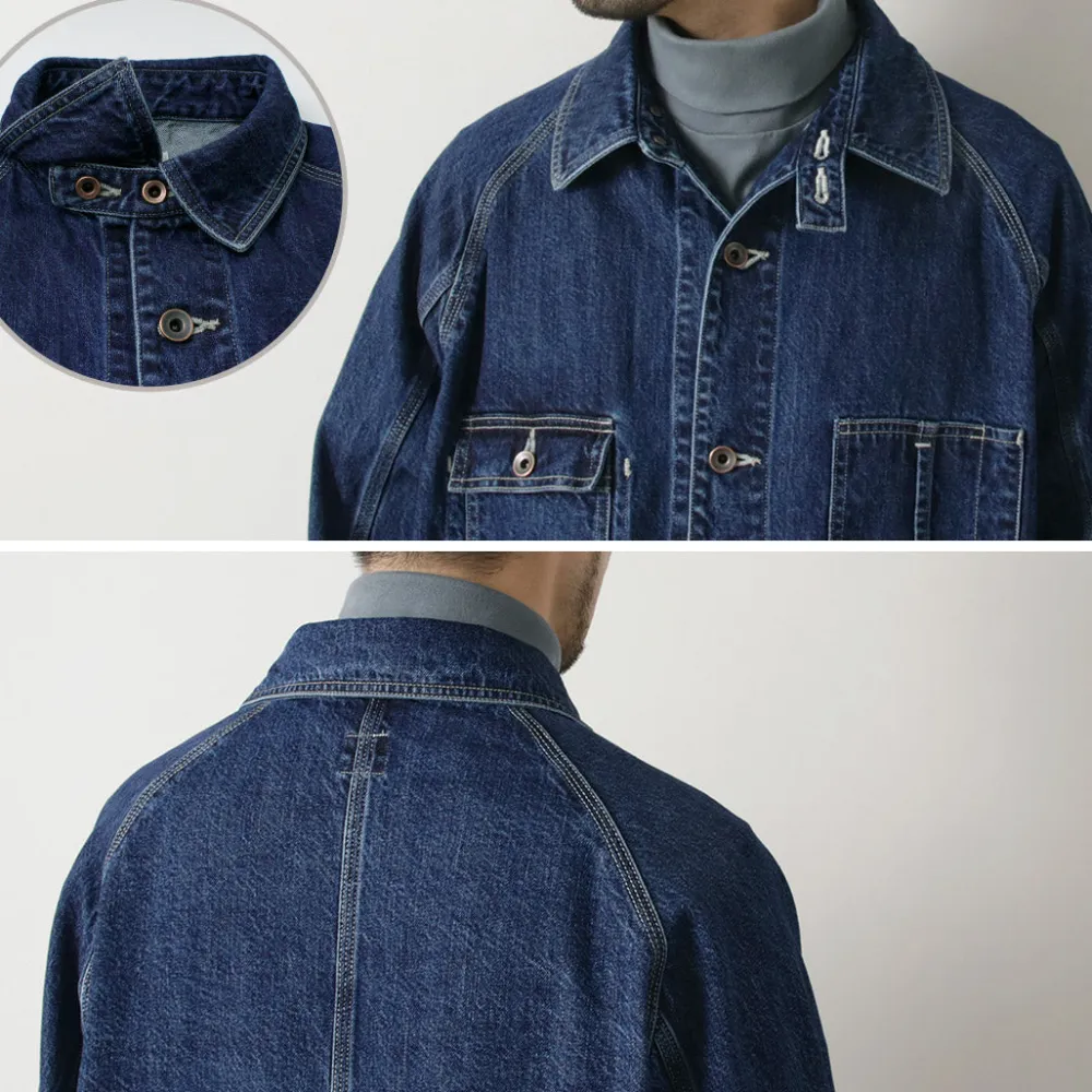 ORDINARY FITS Jackets^/ Denim Coverall Jacket Used indigo