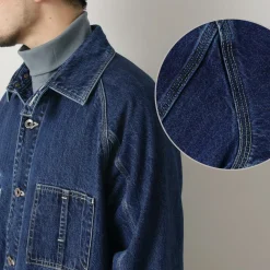 ORDINARY FITS Jackets^/ Denim Coverall Jacket Used indigo