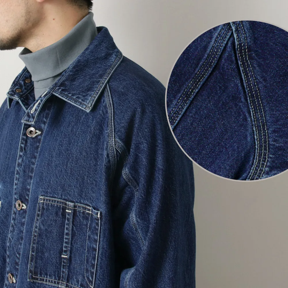 ORDINARY FITS Jackets^/ Denim Coverall Jacket Used indigo