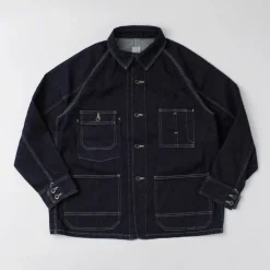 ORDINARY FITS Jackets^/ Denim coverall jacket one-wash dark-indigo