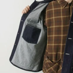 ORDINARY FITS Jackets^/ Denim coverall jacket one-wash dark-indigo