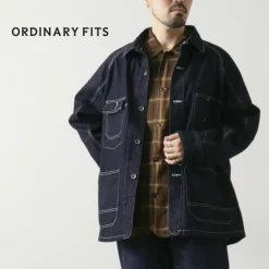 ORDINARY FITS Jackets^/ Denim coverall jacket one-wash dark-indigo