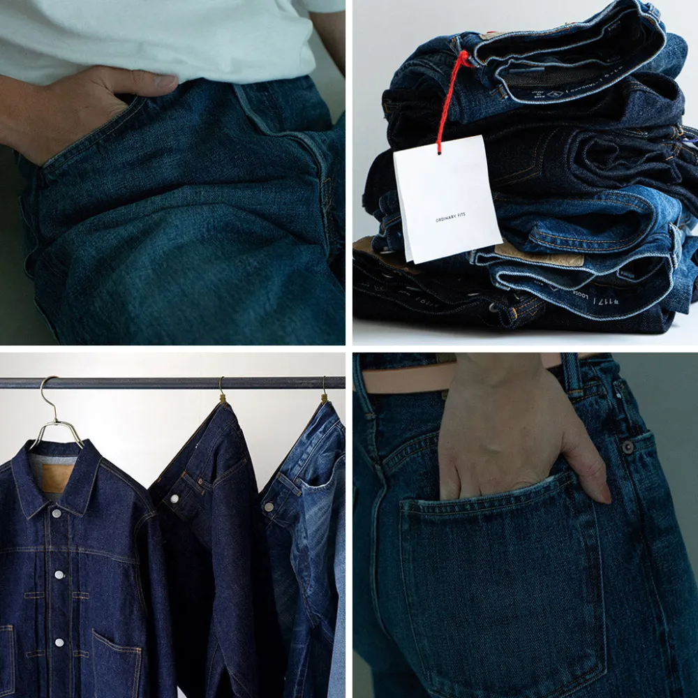 ORDINARY FITS Jeans^/ Loose denim One-wash indigo