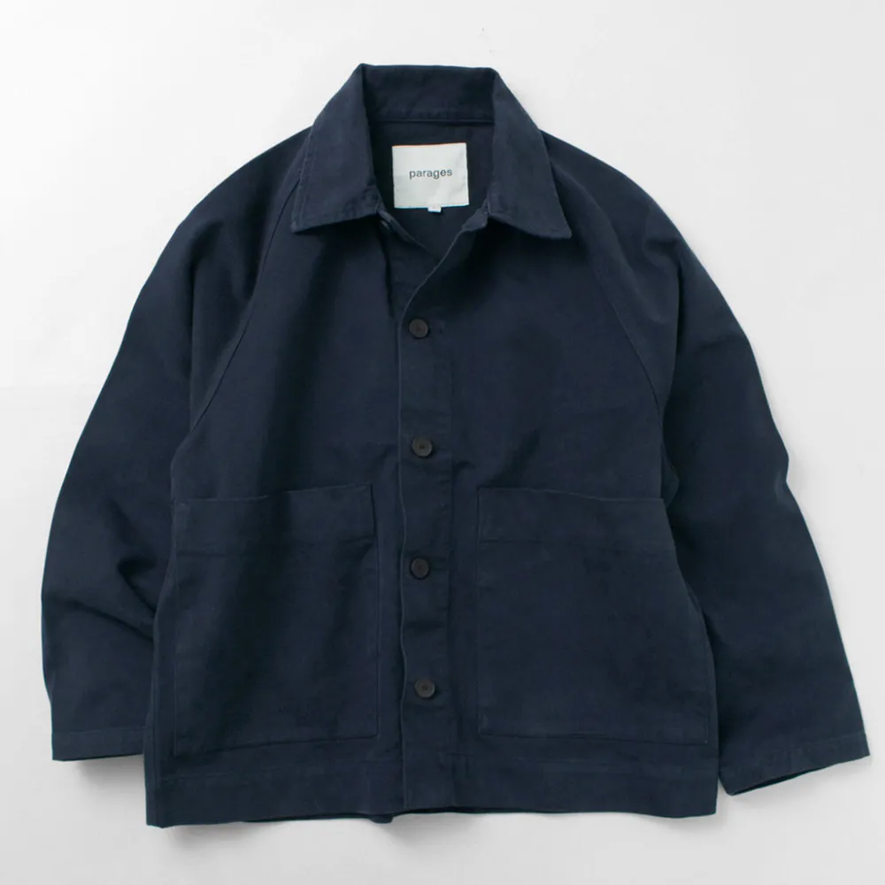 PARAGES Jackets^/ Coach Twill Overshirt Jacket