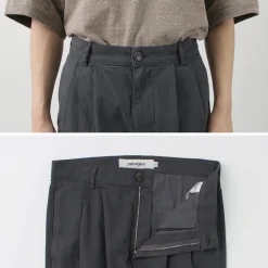 PARAGES Work Pants & Chinos^/ Double Pleated Pants Cotton