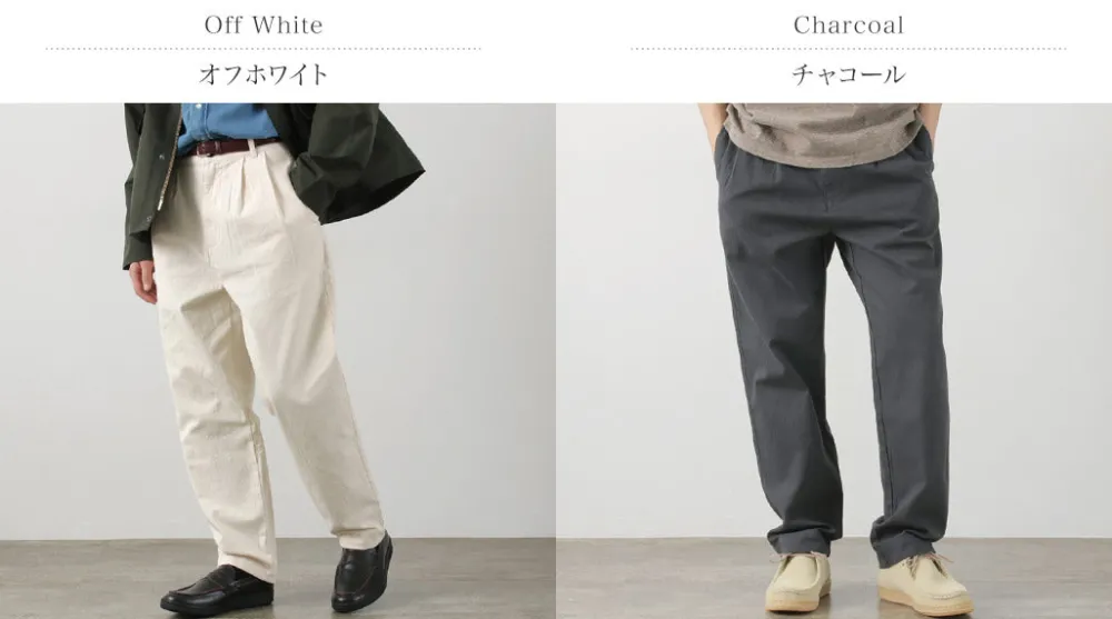 PARAGES Work Pants & Chinos^/ Double Pleated Pants Cotton