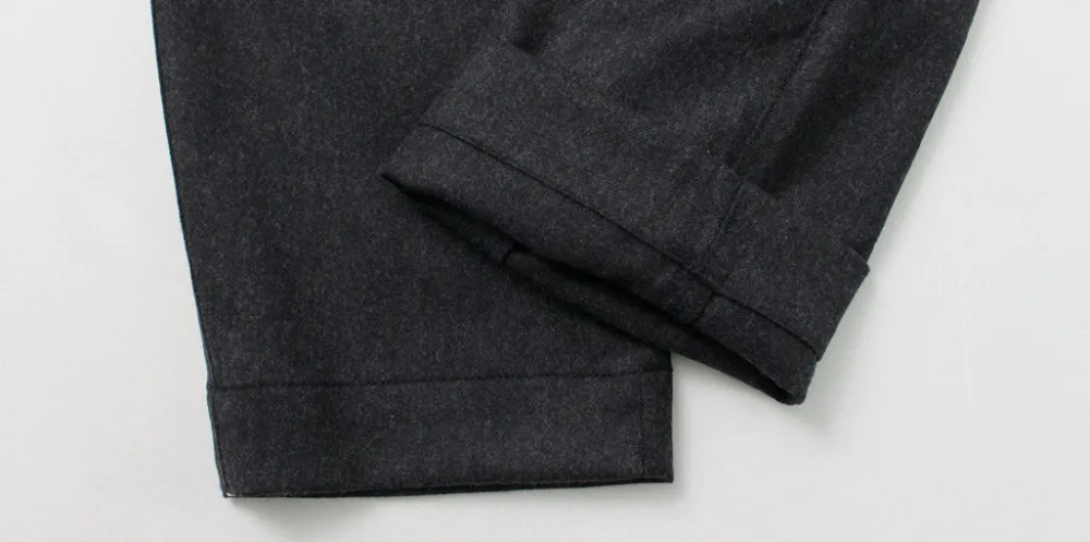 PARAGES Trousers^/ Double Pleats Wool Pants