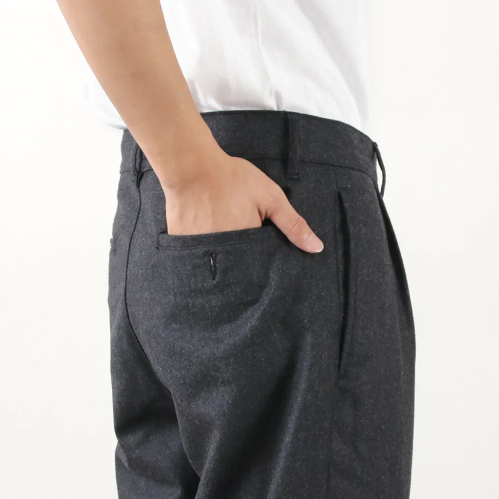PARAGES Trousers^/ Double Pleats Wool Pants