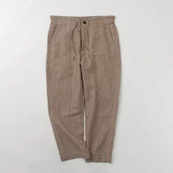 PARAGES Trousers^/ Yoga Pants Linen Cotton burgundy