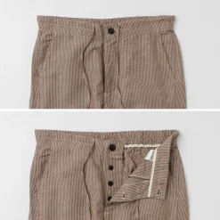 PARAGES Trousers^/ Yoga Pants Linen Cotton burgundy