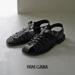 PARE GABIA Sandals^/ ALBIZ Gurkha Sandals black
