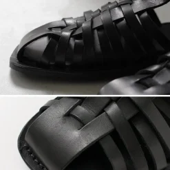 PARE GABIA Sandals^/ ALBIZ Gurkha Sandals black