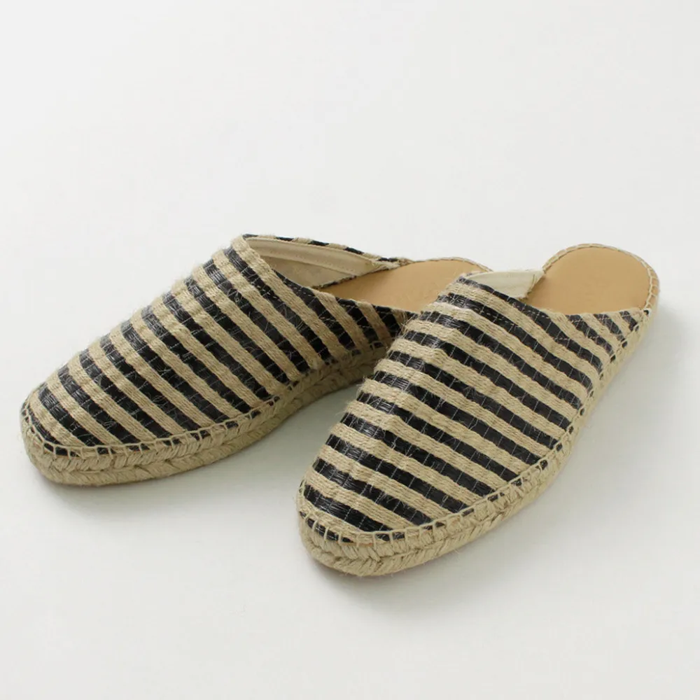 PARE GABIA Sandals^/ DENIS Espadrille slippers black_linen