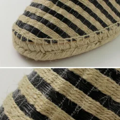PARE GABIA Sandals^/ DENIS Espadrille slippers black_linen