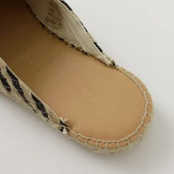 PARE GABIA Sandals^/ DENIS Espadrille slippers black_linen