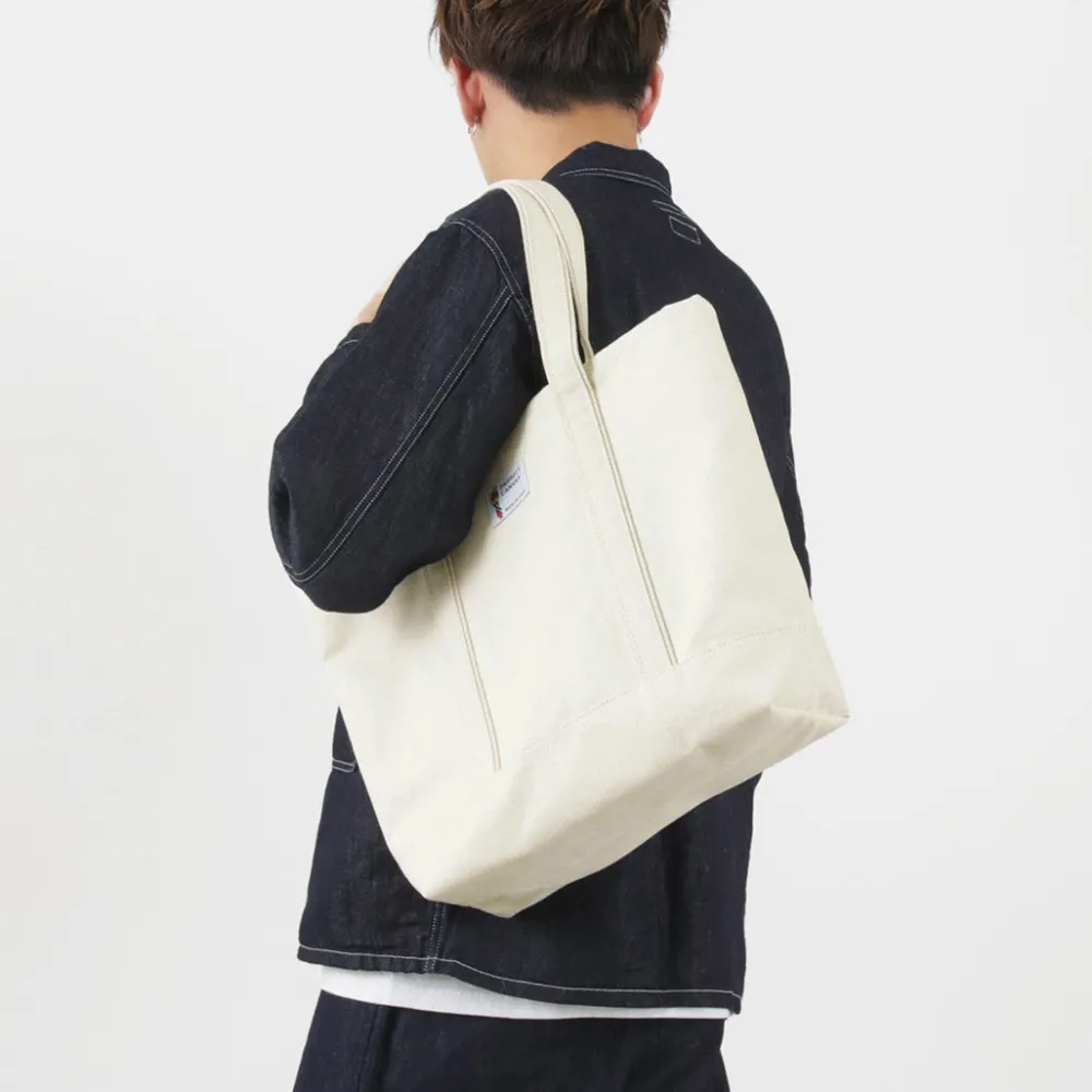 PARROTT CANVAS Tote Bags^/ Capri Style Tote natural