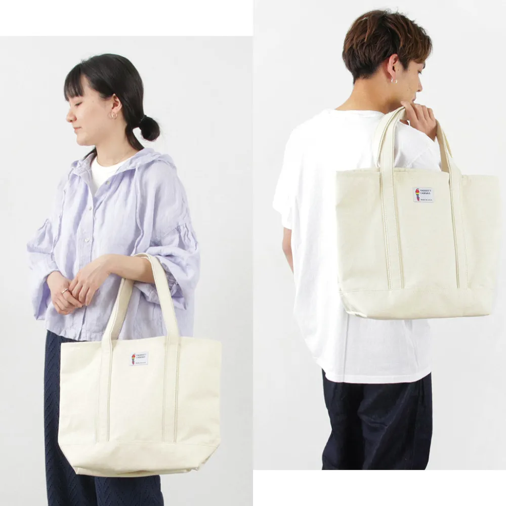 PARROTT CANVAS Tote Bags^/ Capri Style Tote natural