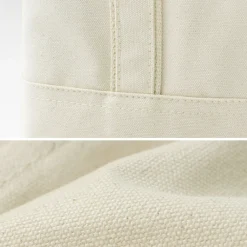 PARROTT CANVAS Tote Bags^/ Capri Style Tote natural