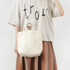 PARROTT CANVAS Tote Bags^/ Shoulder mini tote natural