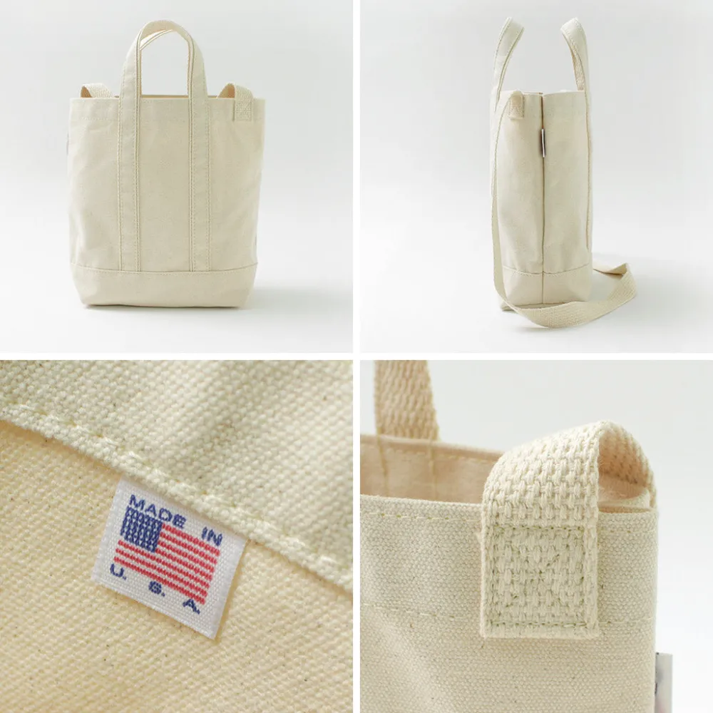 PARROTT CANVAS Tote Bags^/ Shoulder mini tote natural