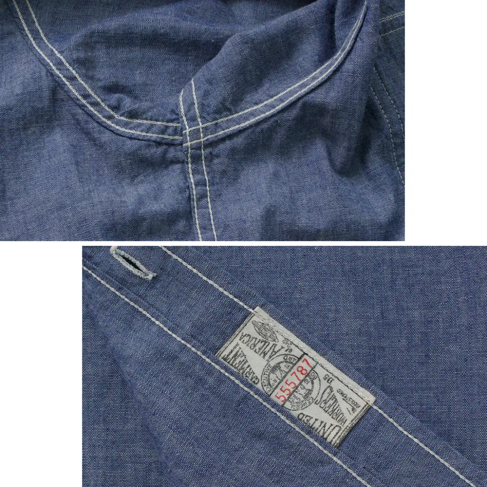 PAYDAY Shirts^/ 40s model, chin strap, work shirt lightblue
