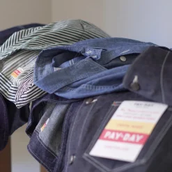 PAYDAY Shirts^/ 40s model, chin strap, work shirt lightblue