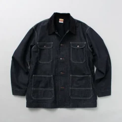 PAYDAY Jackets^/ 50's model corduroy collar coverall navy