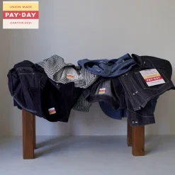 PAYDAY Jackets^/ 50's model corduroy collar coverall navy