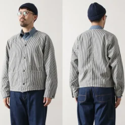 PAYDAY Jackets^/ 50s Model Hickory Engineer Jacket navy