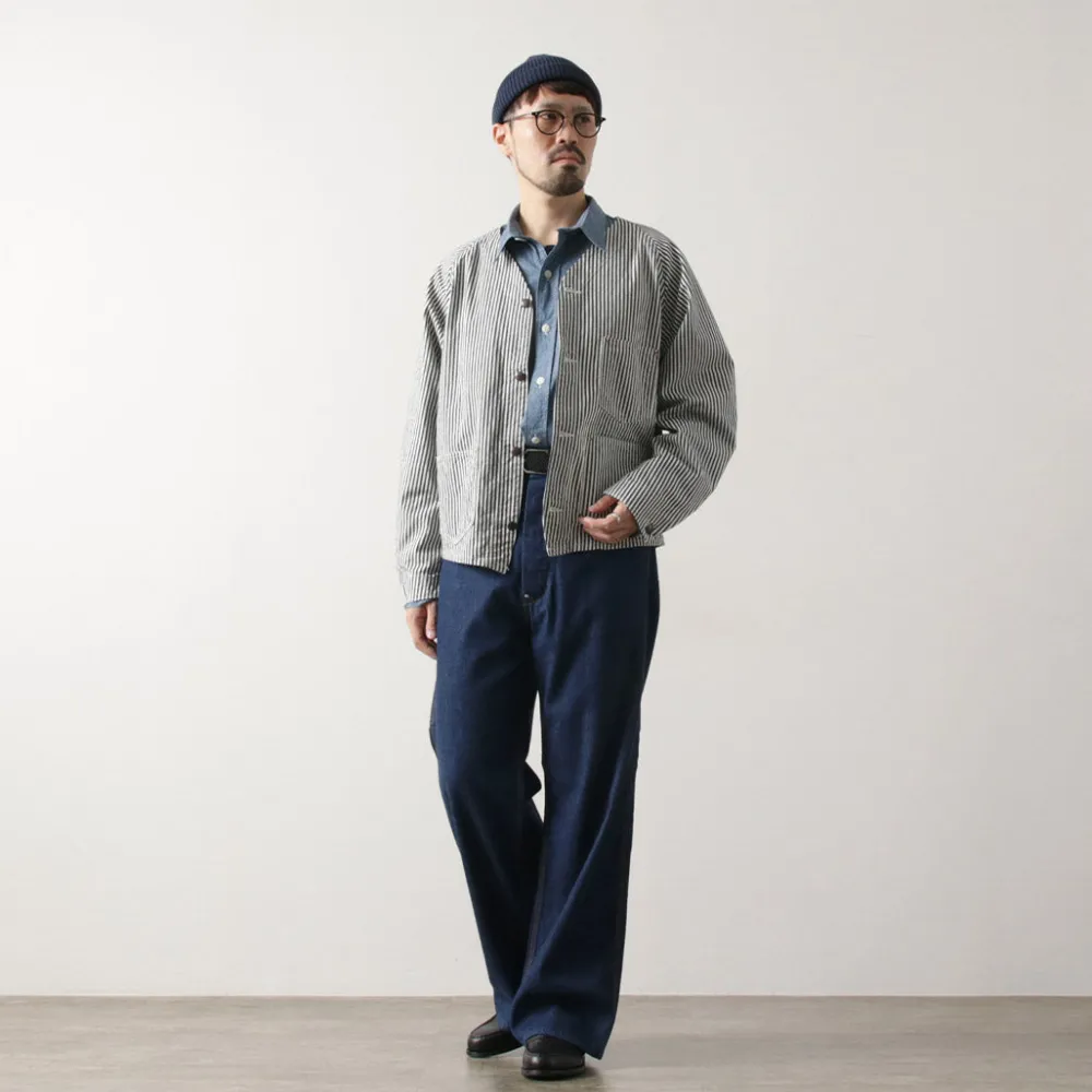 PAYDAY Jackets^/ 50s Model Hickory Engineer Jacket navy