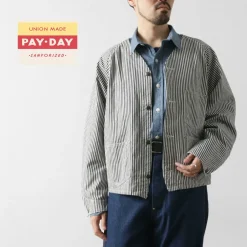 PAYDAY Jackets^/ 50s Model Hickory Engineer Jacket navy