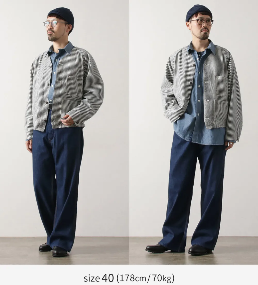 PAYDAY Jackets^/ 50s Model Hickory Engineer Jacket navy