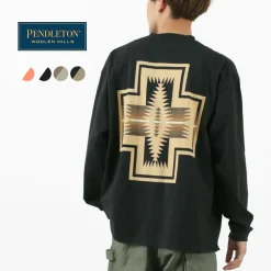 PENDLETON T-Shirts^/ Back Print Long Sleeve T-Shirt