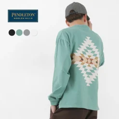 PENDLETON T-Shirts^/ Back Print Long Sleeve T-Shirt