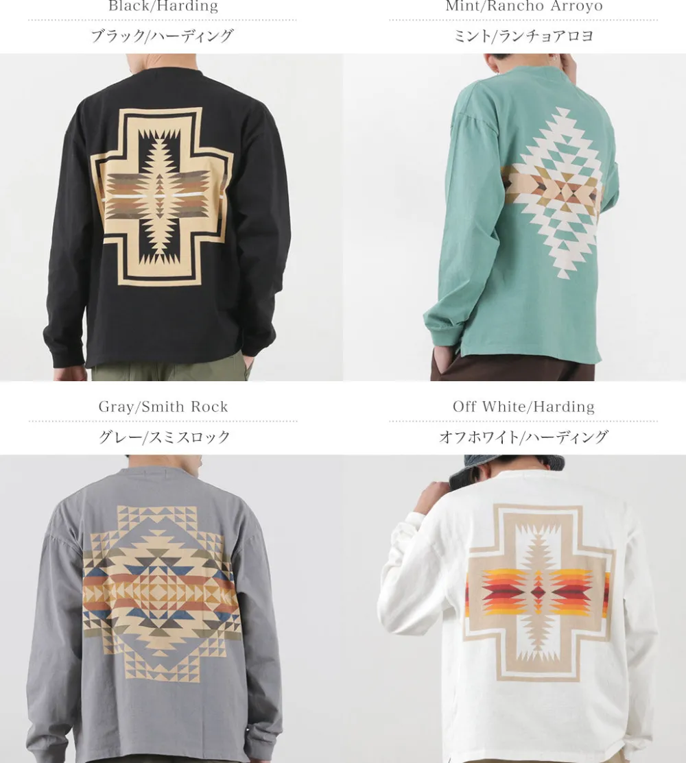 PENDLETON T-Shirts^/ Back Print Long Sleeve T-Shirt
