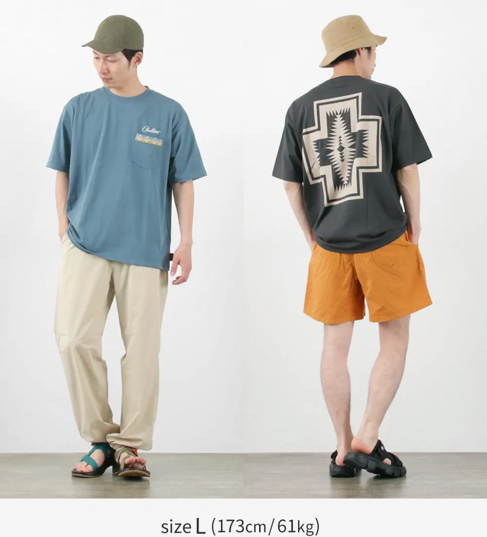 PENDLETON T-Shirts^/ Back Print Pocket T-Shirt