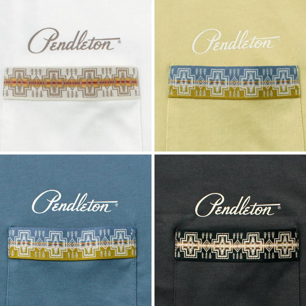 PENDLETON T-Shirts^/ Back Print Pocket T-Shirt