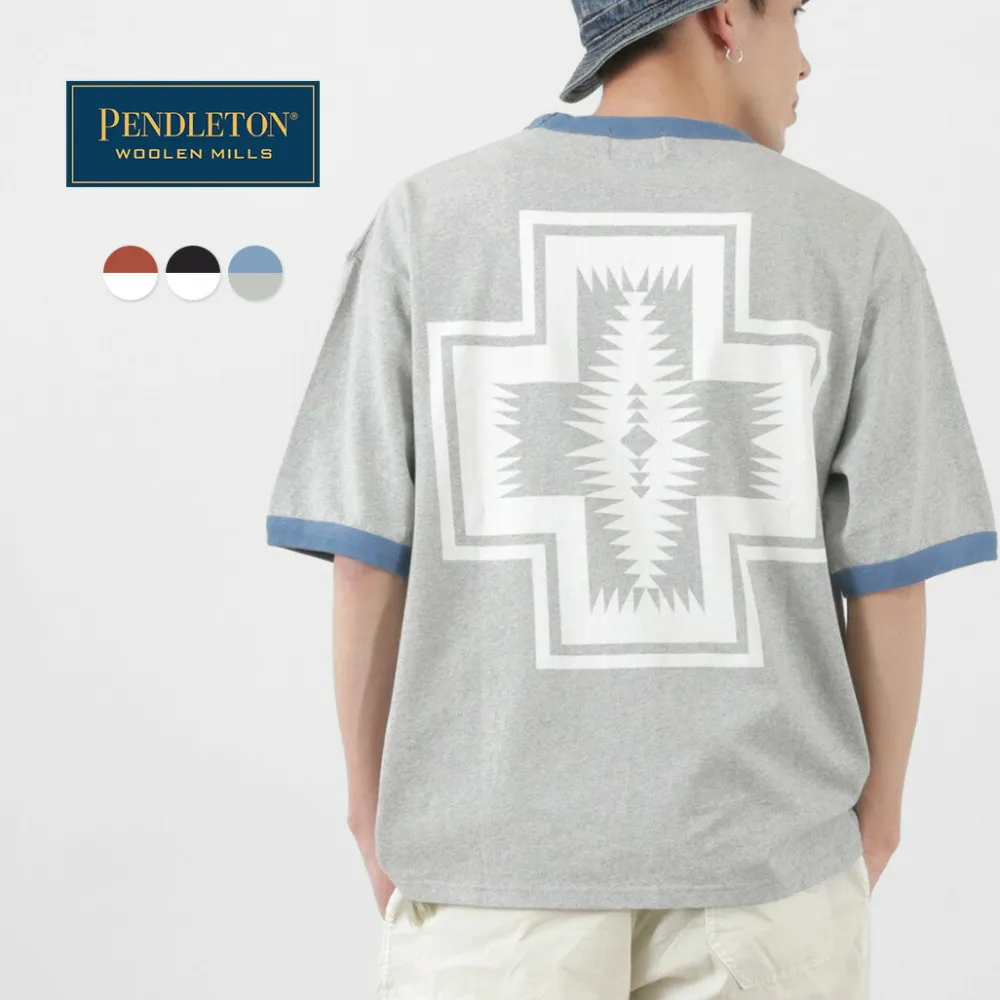 PENDLETON T-Shirts^/ S/S Ringer T-Shirt Harding