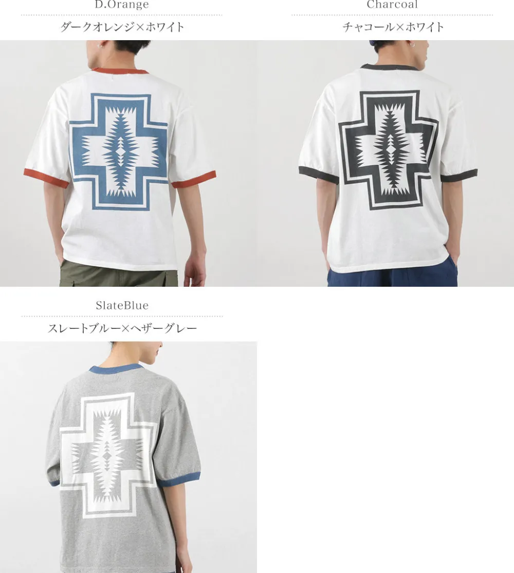 PENDLETON T-Shirts^/ S/S Ringer T-Shirt Harding