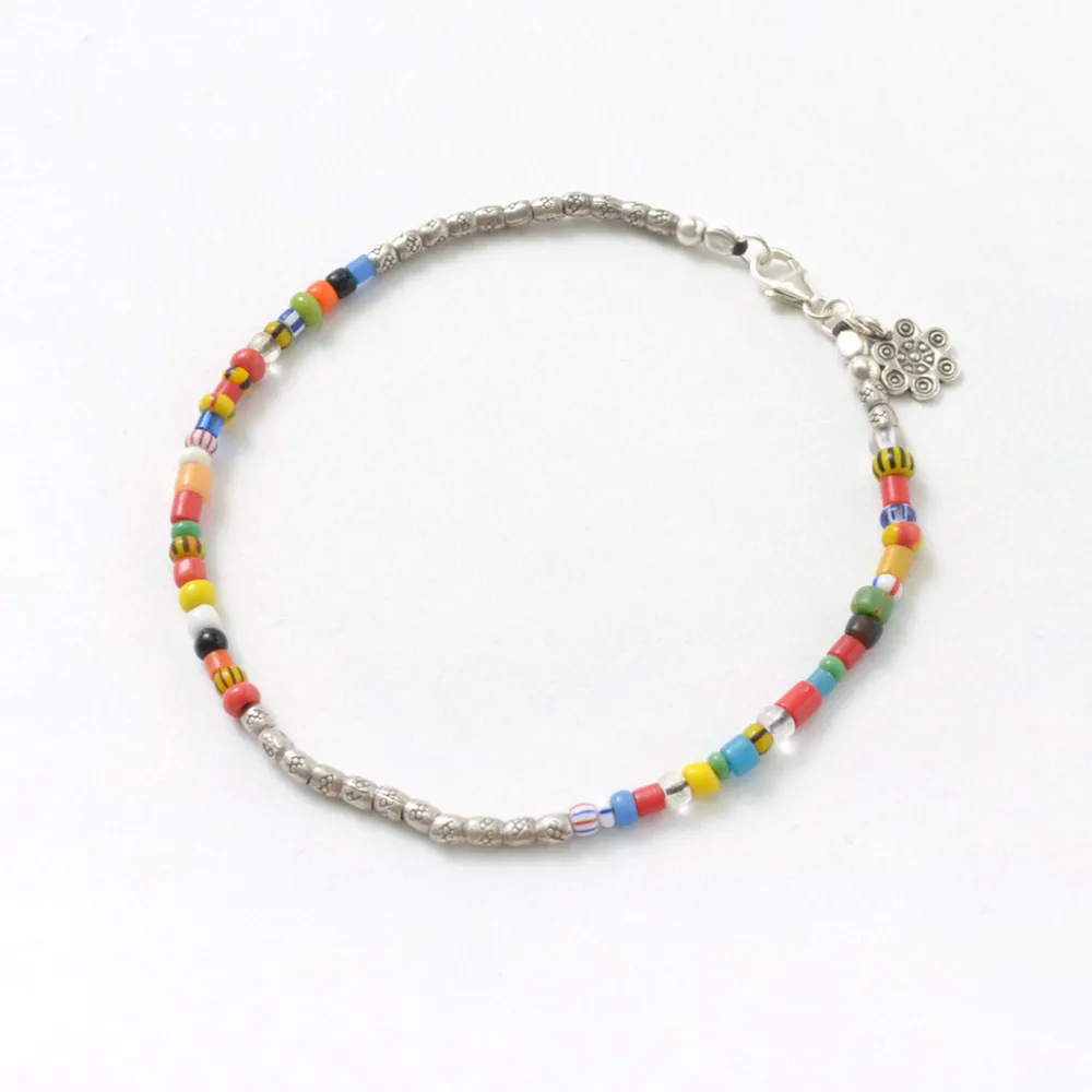 PHADUA Anklets^/ African Bead Anklet mix-beads