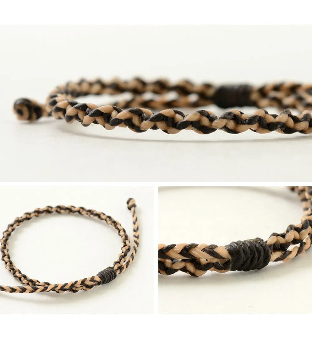 PHADUA Anklets^/ Bracelet Wax cord 2-tone