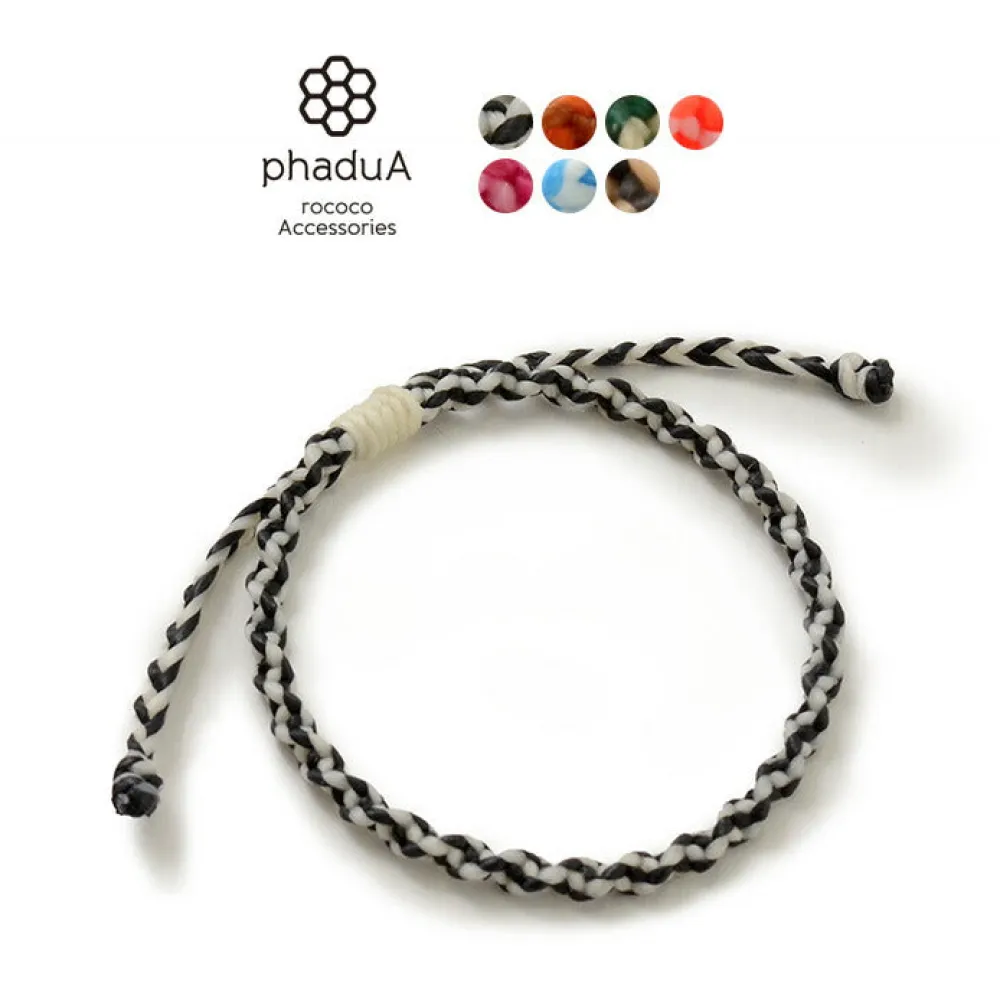 PHADUA Anklets^/ Bracelet Wax cord 2-tone