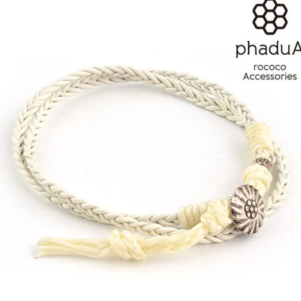 PHADUA Bracelets^/ Bradydd 1mm leather 2 wrap bracelet