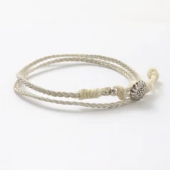 PHADUA Anklets^/ Braided 1mm Leather 2 Wrap Anklet